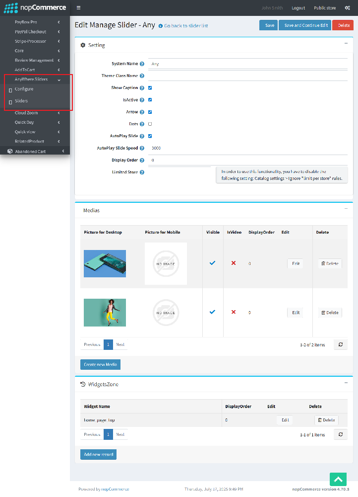 FAQ Plugin Main Configuration